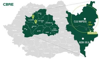 The fast-moving development of Cluj draws interest in the surrounding areas as well