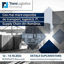 Specialists in the field of transport and logistics meet in Bucharest: October 12-14, 2022, Romexpo.