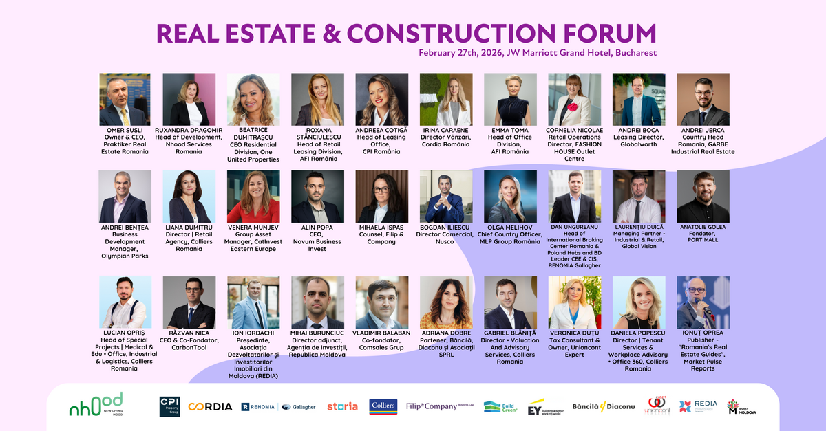 Real Estate & Construction Forum 2026: Real Estate Market Prospects in Romania and the Republic of Moldova